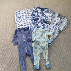 Bundle of baby boy size 6-12 month pajamas